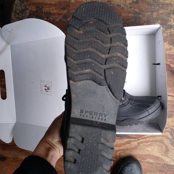 Sperrys top side womens duck boots size 9 black - Picture 6 of 6